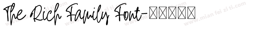 The Rich Family Font字体转换